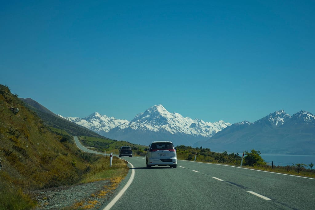 on the way to mount cook