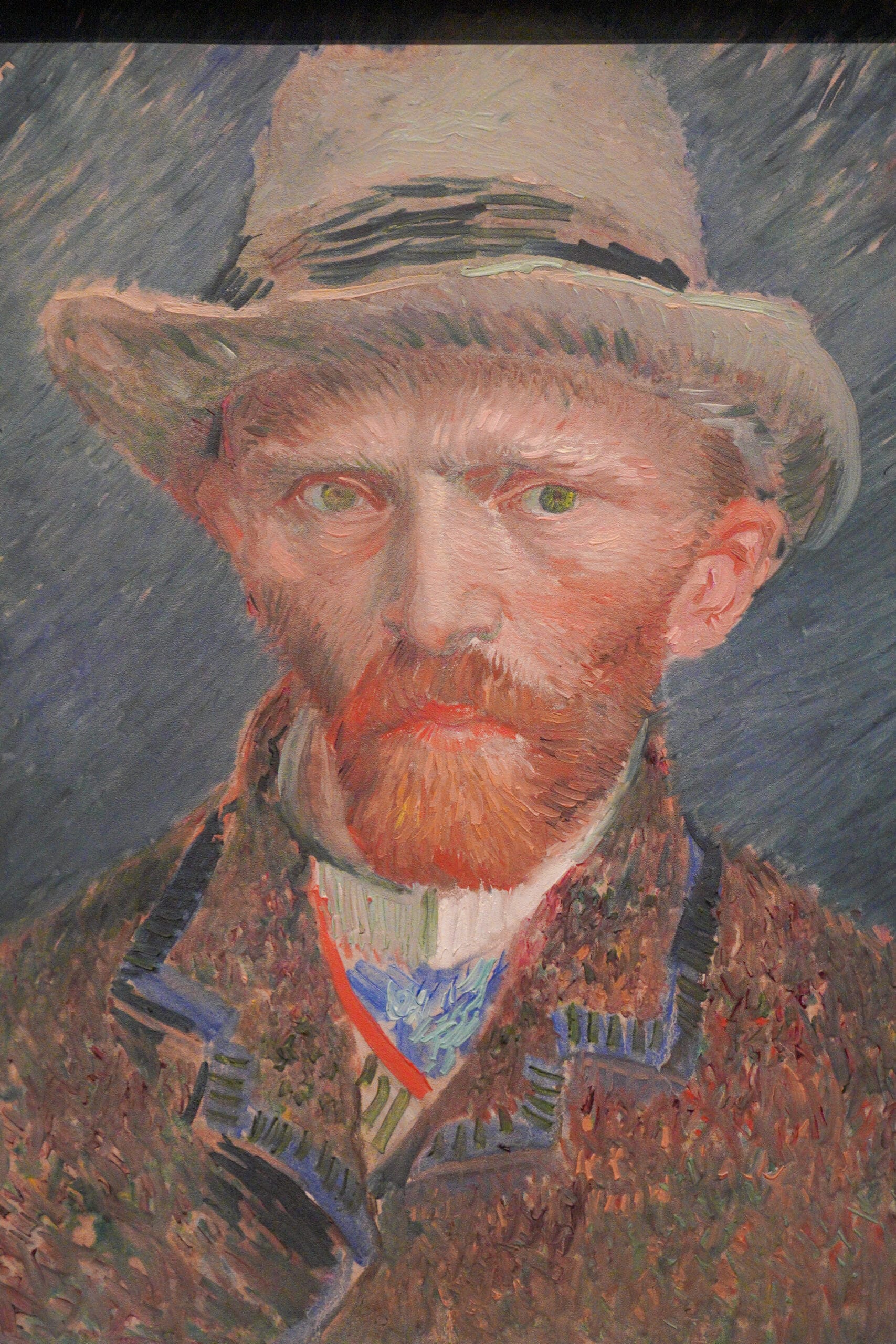 portrait of Van Gogh in Rijksmuseum, Amsterdam