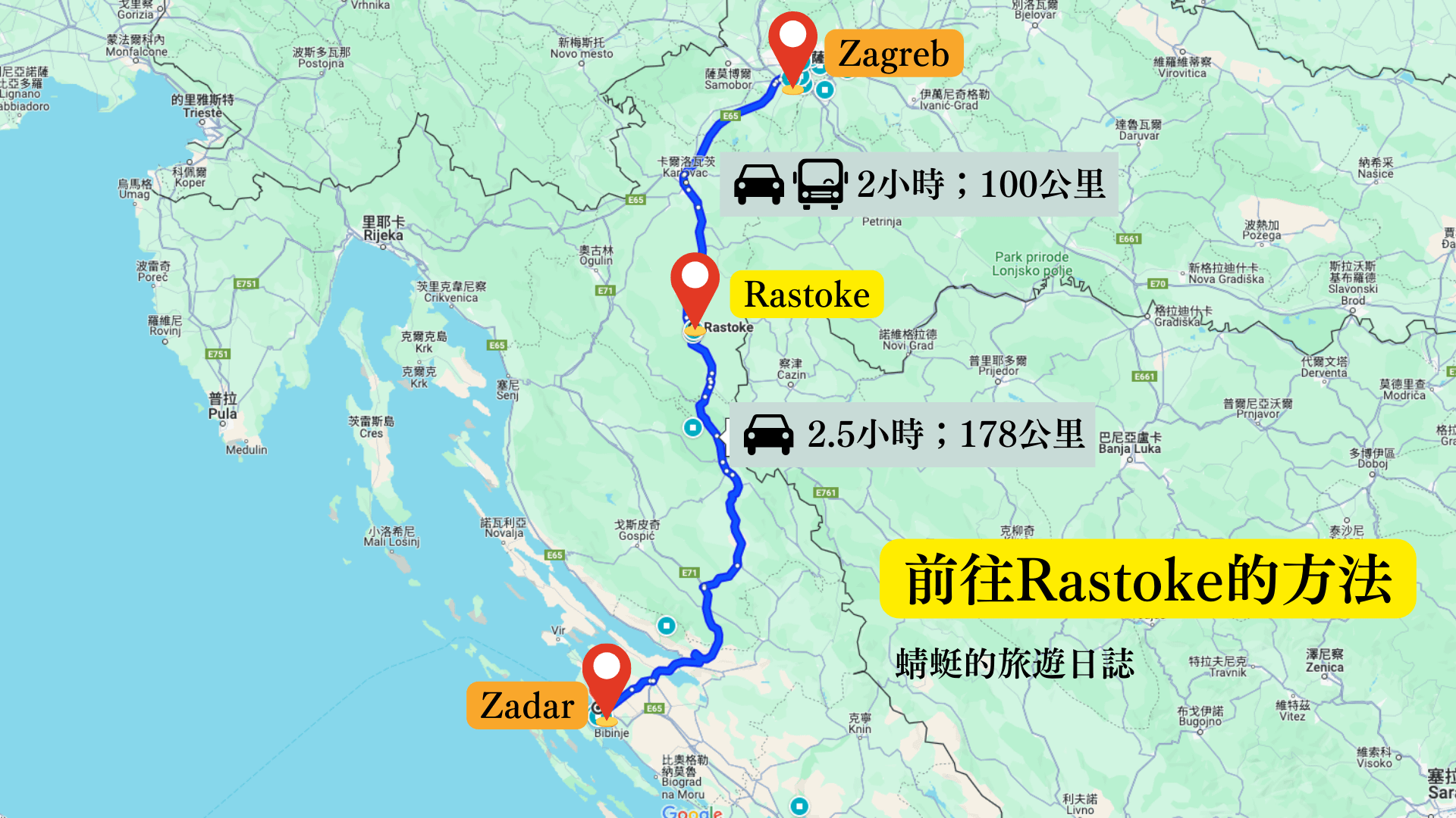 rastoke transport map