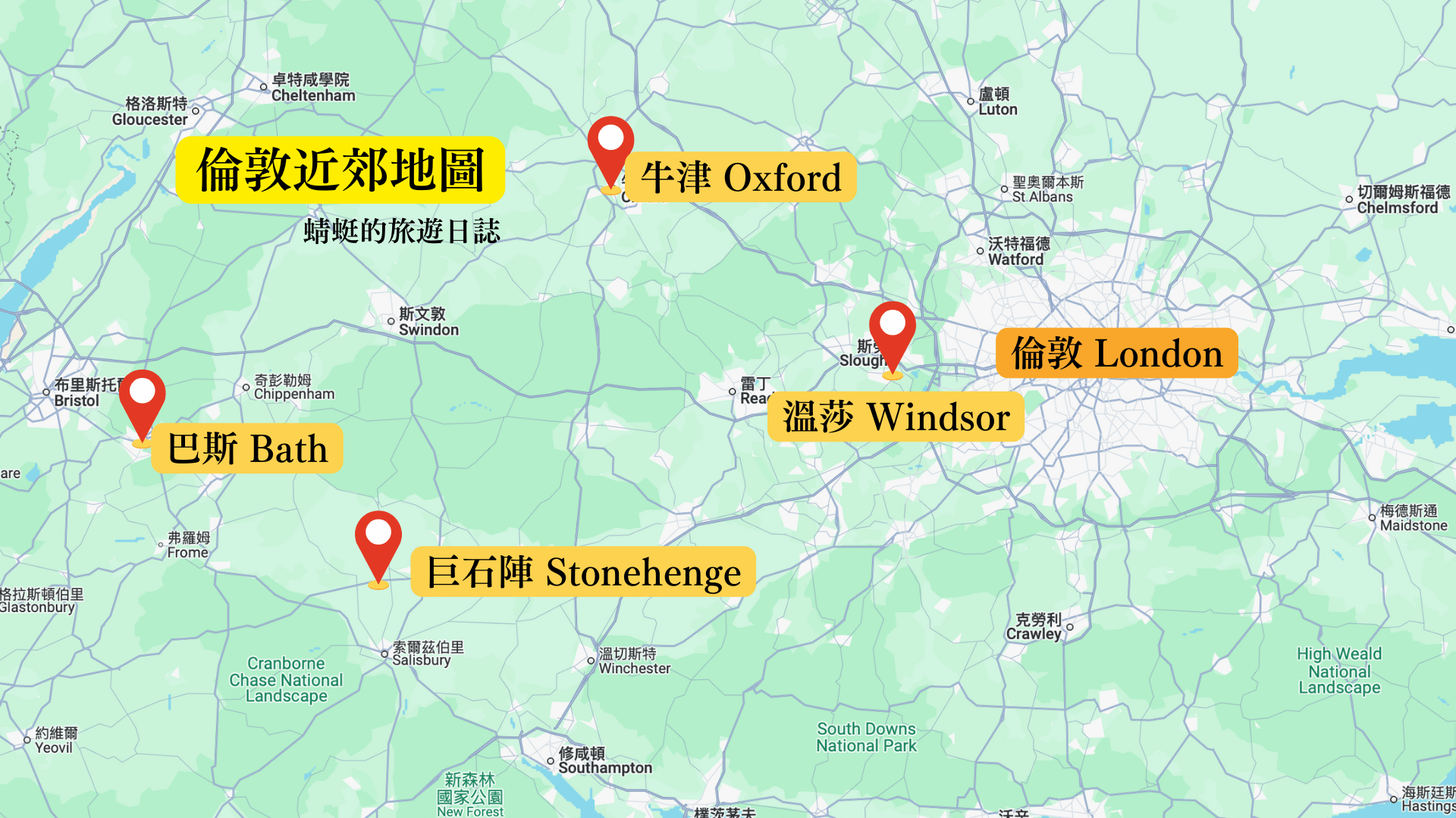 倫敦近郊地圖