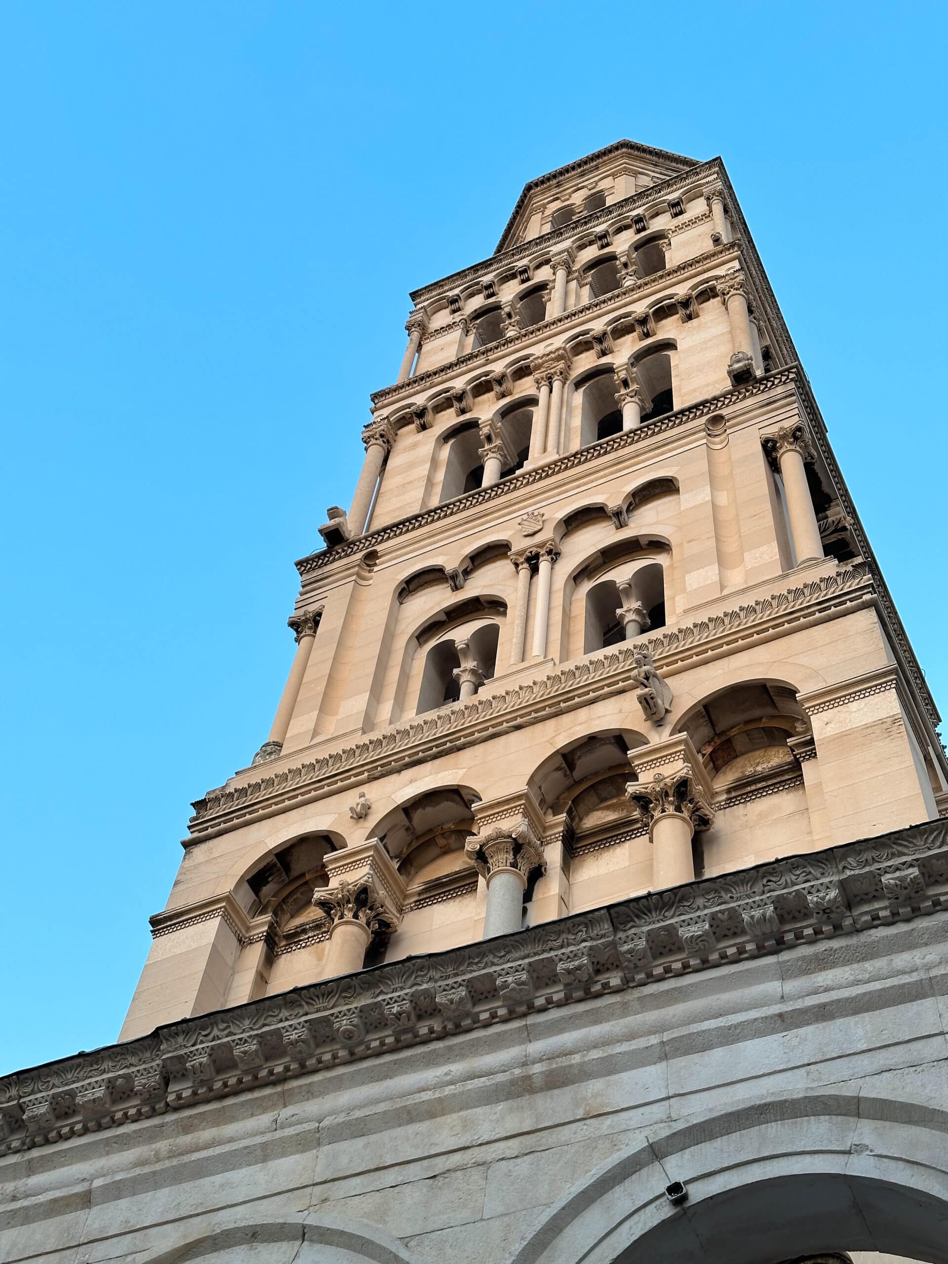 bell tower in diocletian palace