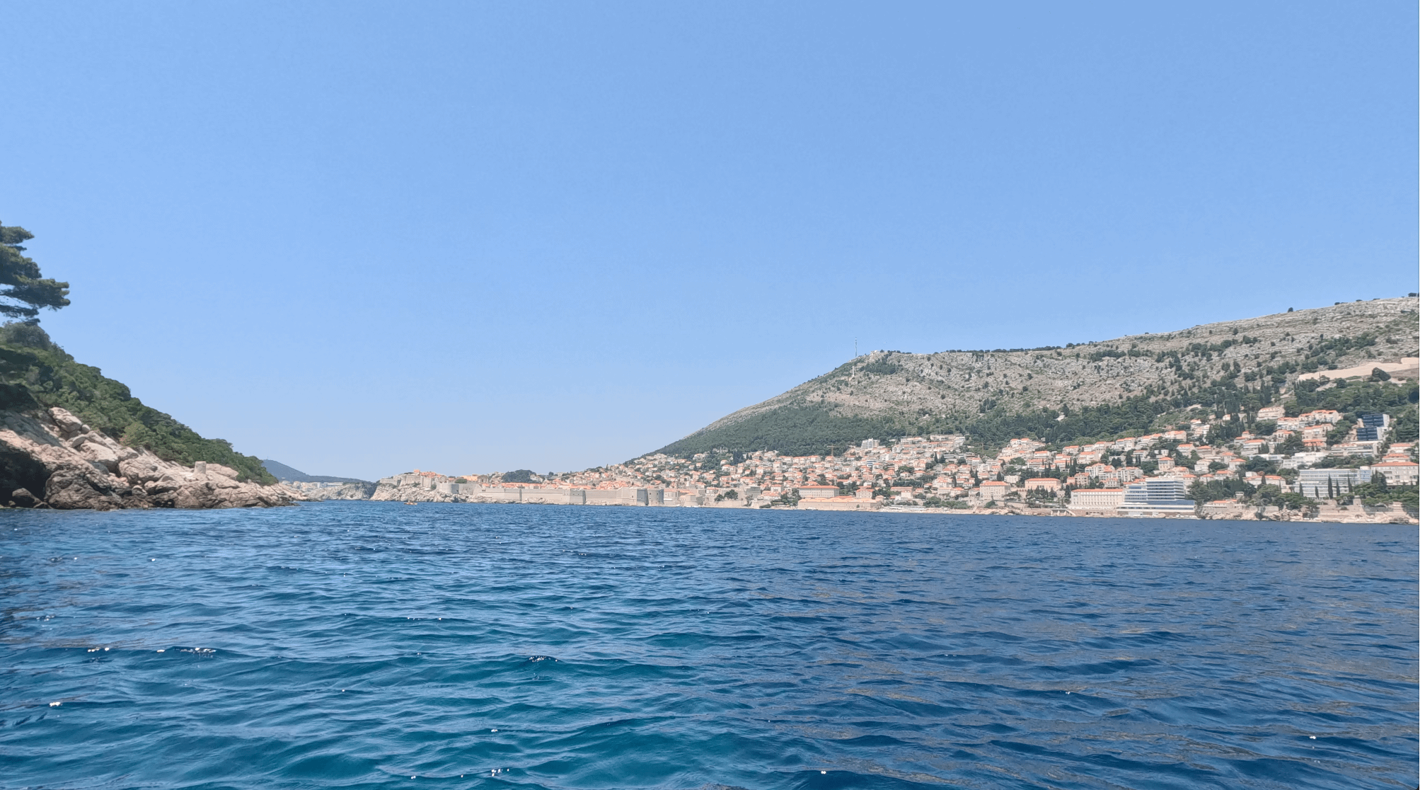 view of dubrovnik from kayak