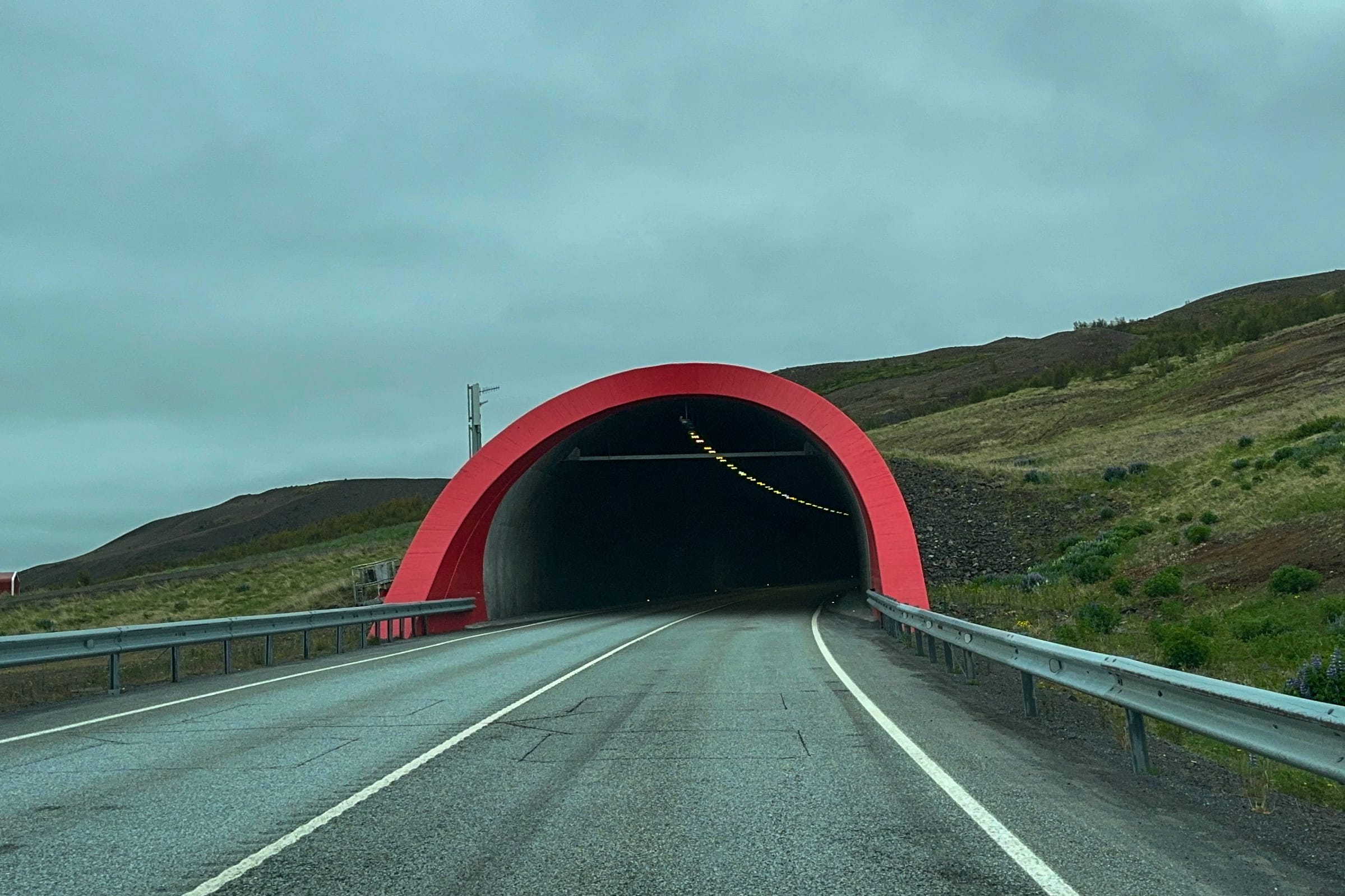 Iceland tunnel