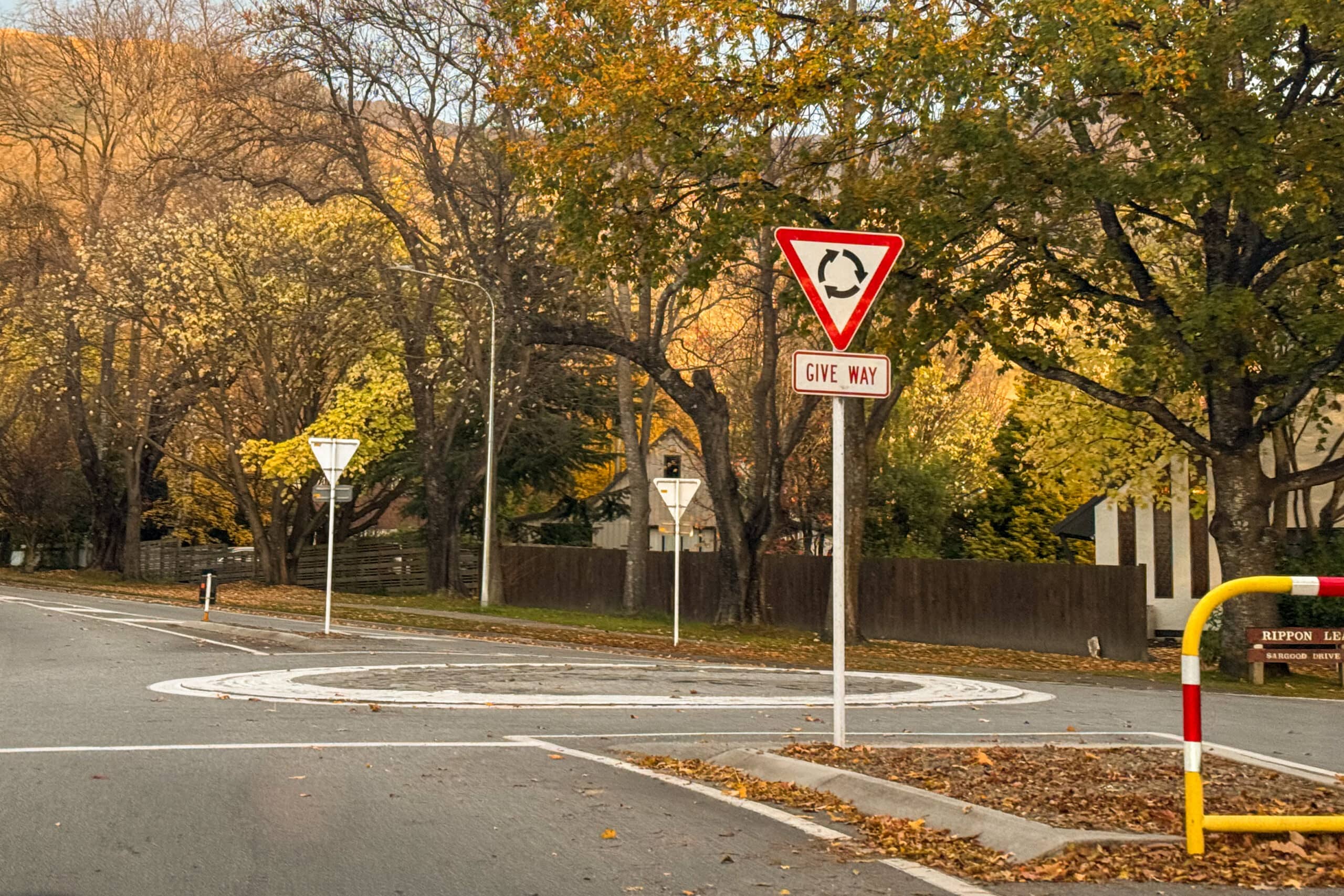 roundabout in New Zealand
