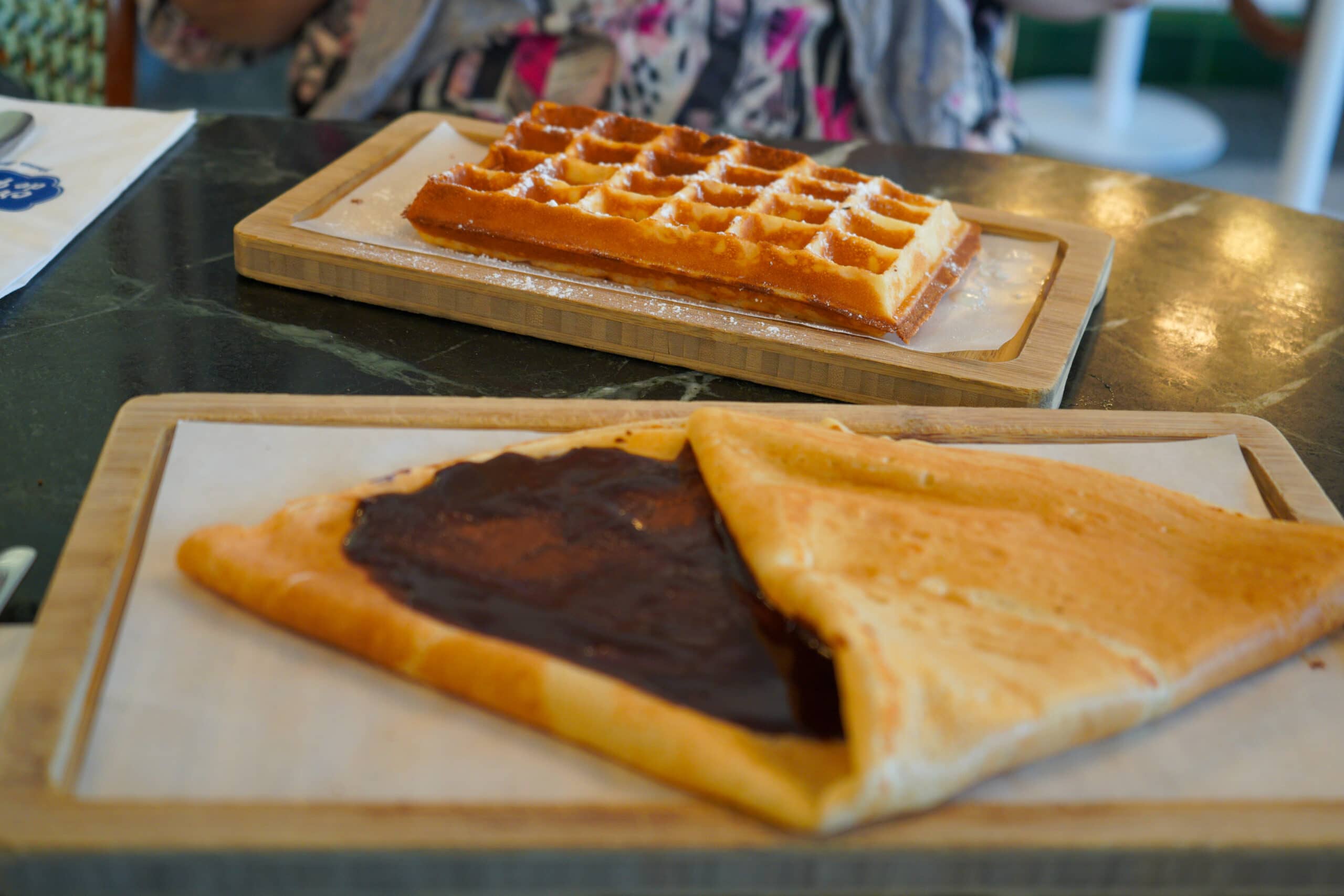 crepe and waffle in Paris