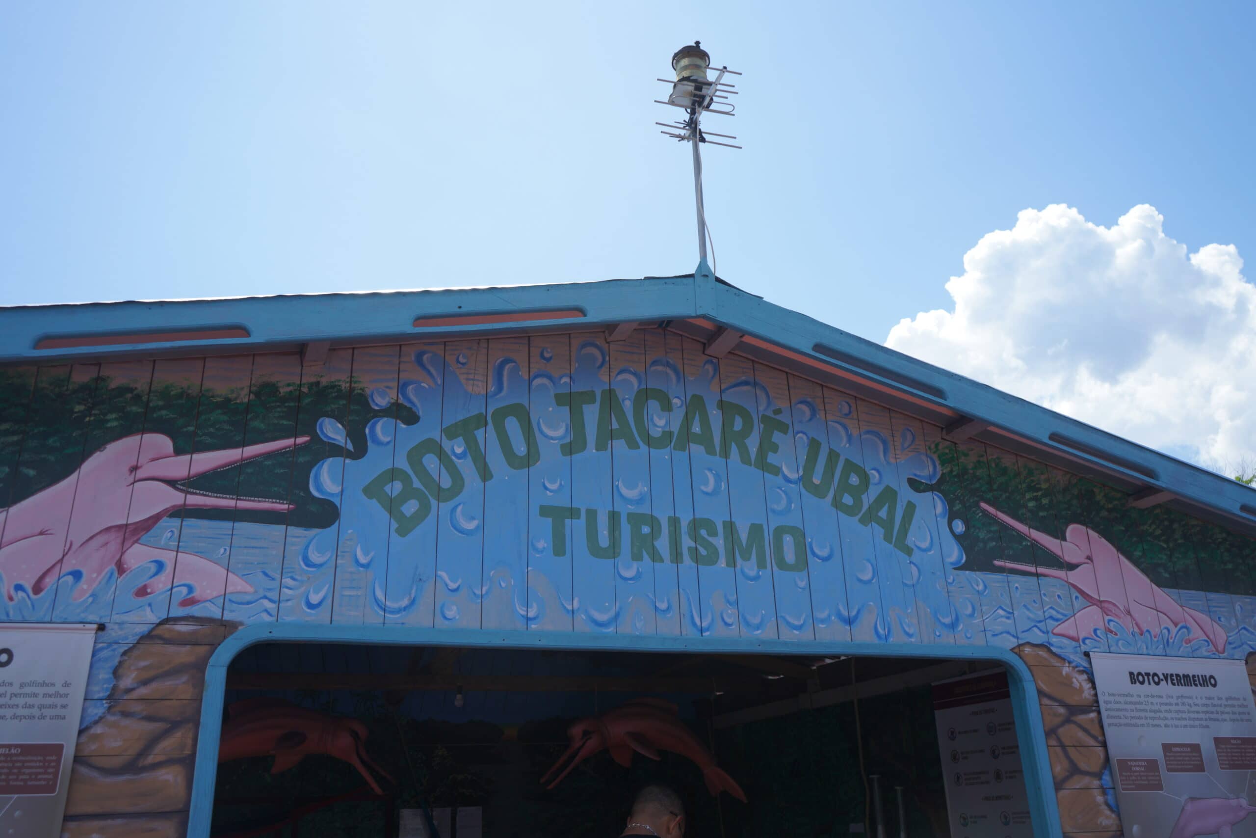 dolphin center in Amazon river in Manaus