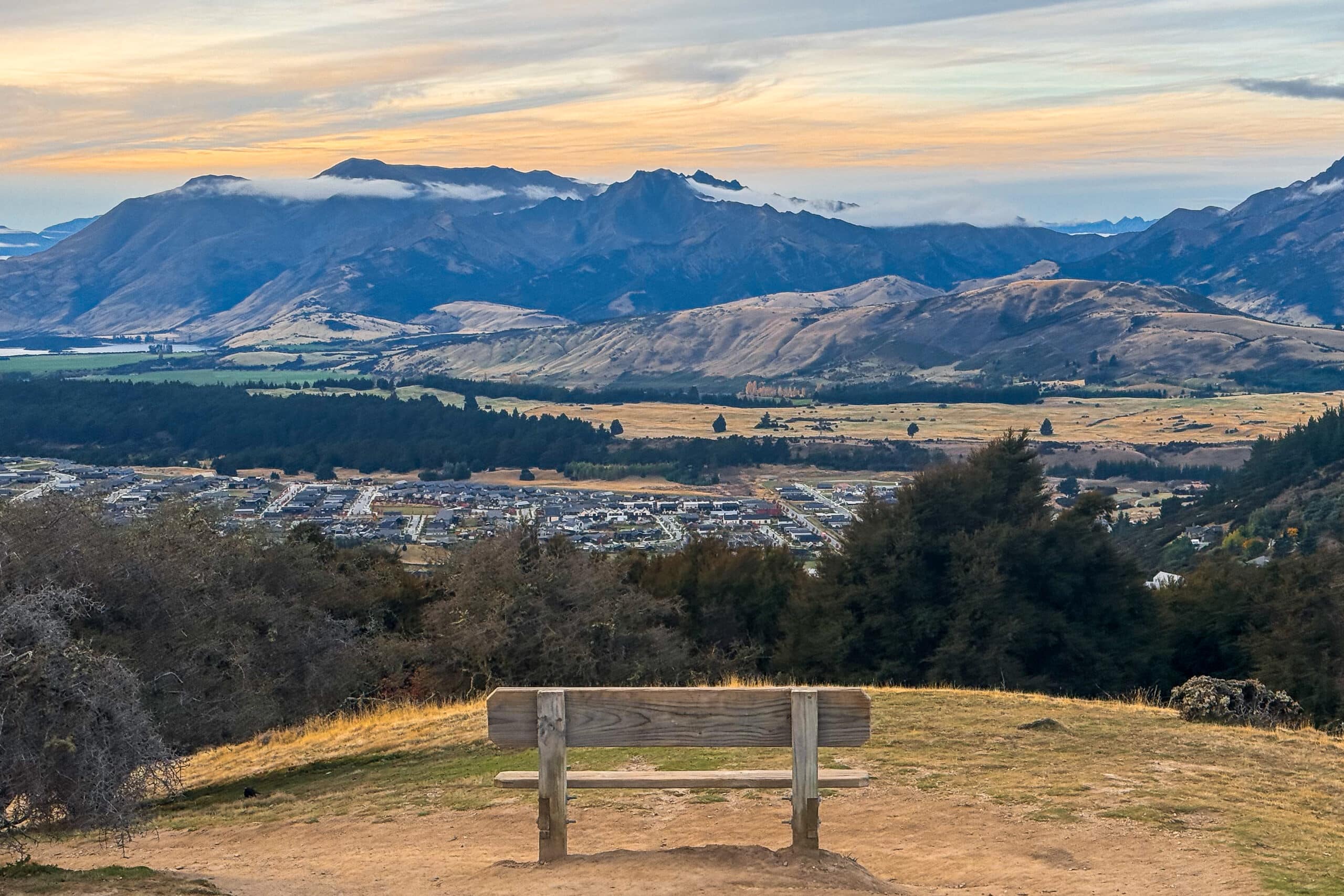 sunset at mt iron in Wanaka