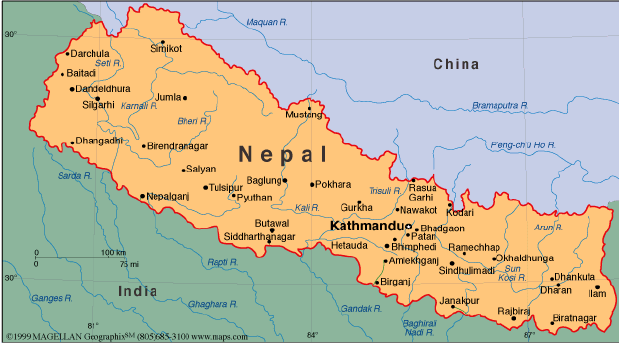 nepal-location